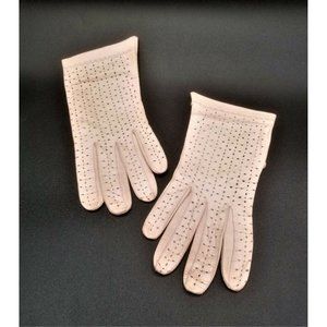 1950's Leather Dusty Pink Gloves Women's Size XS Buttery Soft Kid Leather